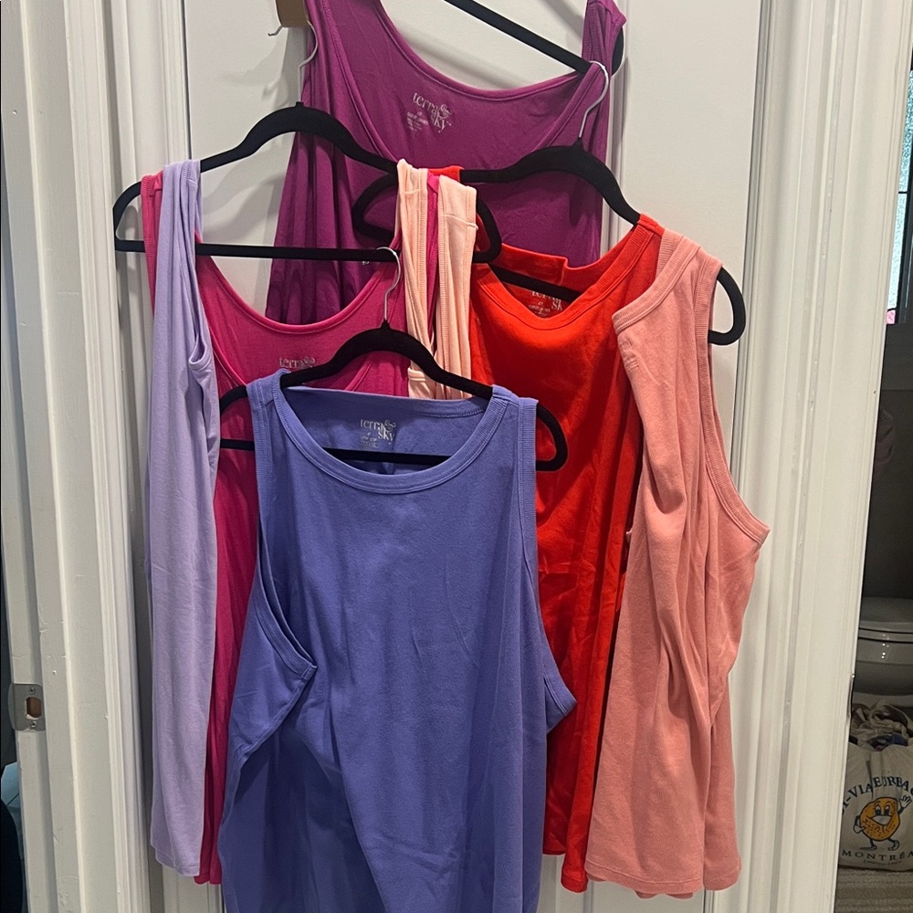 Terra & Sky Women's Tank Tops - Purple, Pink, Red, Peach